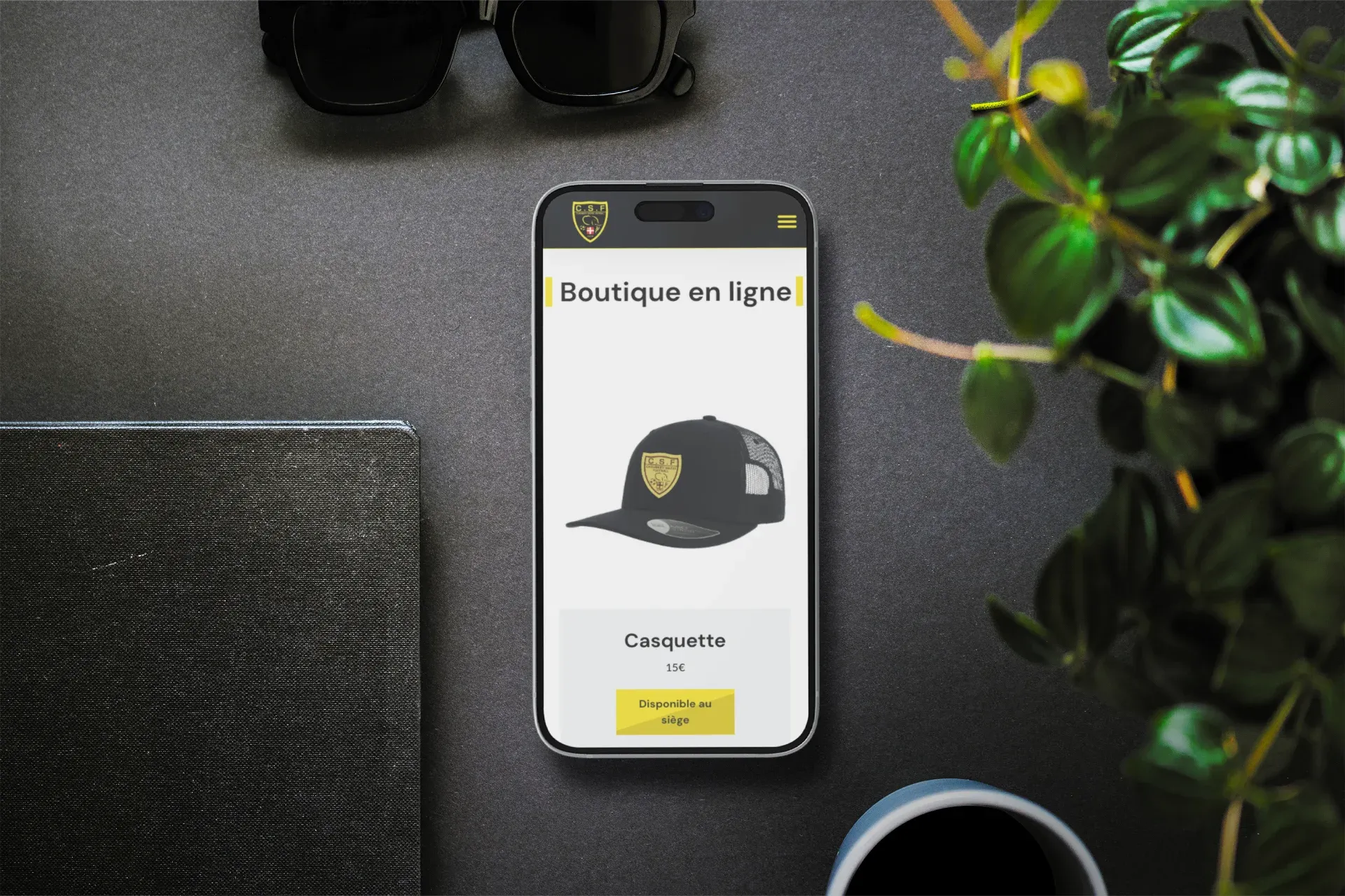 version mobile du site wordpress du Chambéry Savoie Football